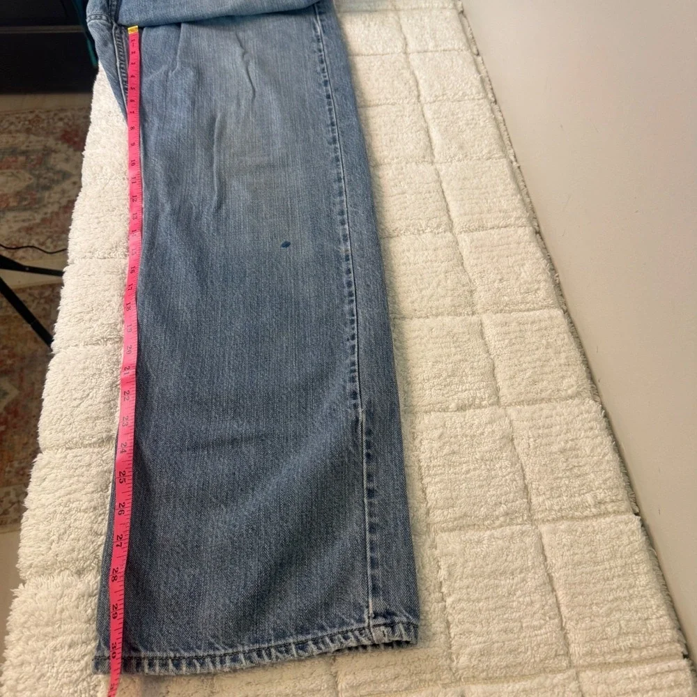 Hilfiger Brand Freedom Relaxed Denim Mens Jeans 34x32 Y2K Distressed Timeless